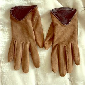 rag & bone Short Brown Leather Gloves 6 1/2